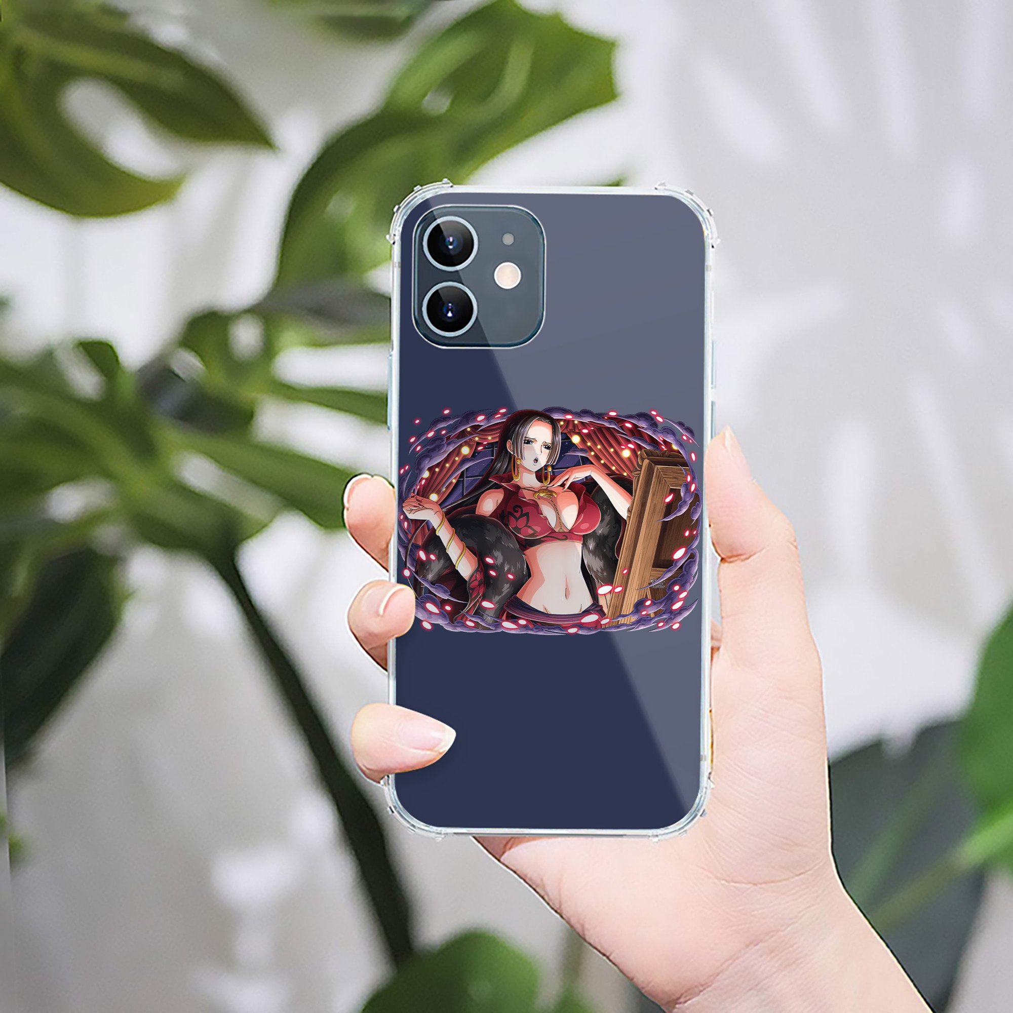 （画像用） ワンピース ボア・ハンコック ONE PIECE Boa·Hancock 【iPhone 12シリーズ対応】透明スマホケース（クリアソフトケース）